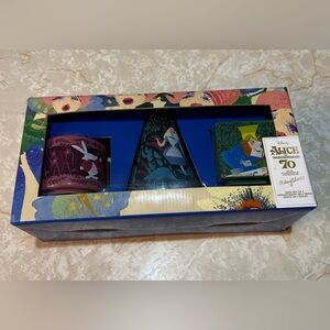 Disney Alice in Wonderland 70th Anniversary Mary Blair Vase Set 3 NEW